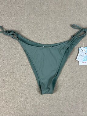 Roxy Swim Bottoms, Mini Coverage. SD Beach Classics Cheeky. Nylon. Women's Sz L